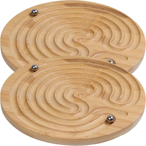 TOYANDONA Lernspielzeug Perlenrollen Balance-Spielzeug Aus Holz Interaktives Sinnesspiel Für Jungen Und Mädchen Zum Spielen Und Lernen von TOYANDONA