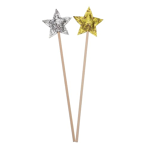 TOYANDONA 2St Zauberstab Fairy Wand Toys Kinderoutfit Party Decoration -Feenstab praktischer Feenstab sternförmiger Feenstab Sternenstab kreativer Feenstab hölzern TOYANDONA 2St Zauberstab Fairy Wand Toys Kinderoutfit Party Decoration -Feenstab praktischer Feenstab sternförmiger Feenstab Sternenstab kreativer Feenstab hölzern von TOYANDONA