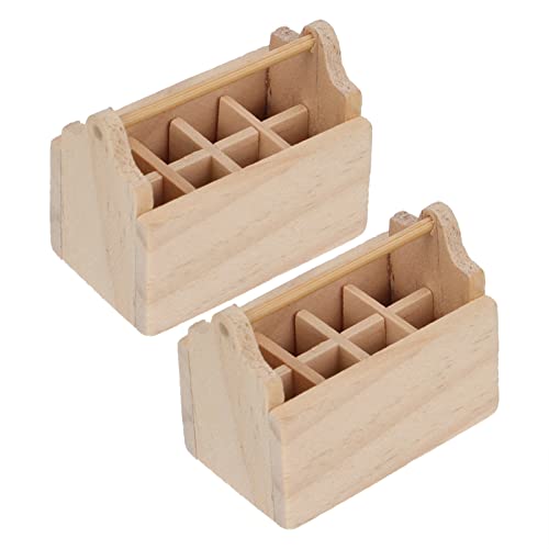 TOYANDONA Mini-werkzeugkastenmodell in Einzigartiger Form Perfektes Mini-dekorationsset Für Spielzeughäuser von TOYANDONA