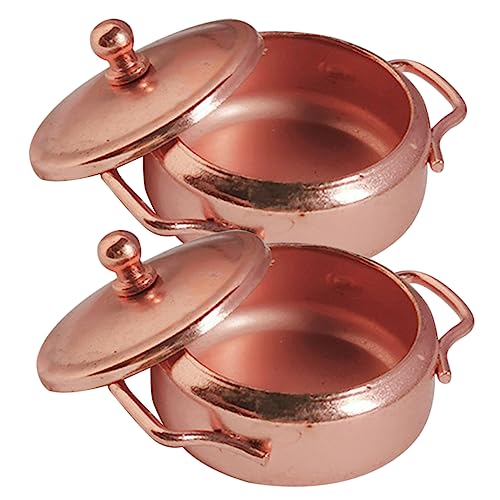 TOYANDONA 2St pädagogische Töpfe für kinderspielzeug spielzeuge Children Toys Puppenhaus Zubehör für Miniaturszenen Minikocher aus Metall Miniatur- Legierung TOYANDONA 2St pädagogische Töpfe für kinderspielzeug spielzeuge Children Toys Puppenhaus Zubehör für Miniaturszenen Minikocher aus Metall Miniatur- Legierung von TOYANDONA