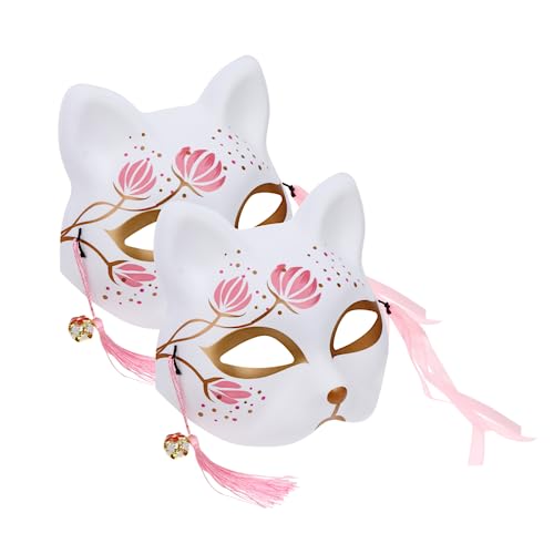 TOYANDONA 2Stücke Fox Masken für Cosplay und Halloween Halbmasken für Kreative Kostümpartys Leicht und Bequem Rollenspiele und Feste TOYANDONA 2Stücke Fox Masken für Cosplay und Halloween Halbmasken für Kreative Kostümpartys Leicht und Bequem Rollenspiele und Feste von TOYANDONA