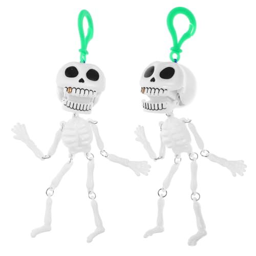 TOYANDONA 2Stücke Halloween Skelett Ziehen Gruselige Requisiten für Jungen und Umweltfreundliches Material ohne Batterien für Spannende Kindheitserlebnisse von TOYANDONA