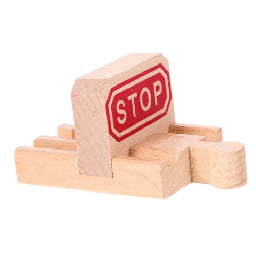 TOYANDONA 2Stücke Holzspielzeug Stop Track Kreative Gleiserweiterung für Holzeisenbahnen Fördert Fantasie und Motorische Fähigkeiten von Kindern TOYANDONA 2Stücke Holzspielzeug Stop Track Kreative Gleiserweiterung für Holzeisenbahnen Fördert Fantasie und Motorische Fähigkeiten von Kindern von TOYANDONA