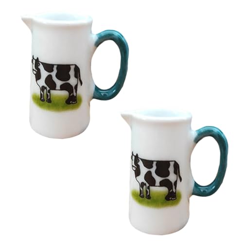 TOYANDONA 2Stücke Mini Keramik Tassen für Puppenhaus Dekorative Mini Milchbecher aus Hochwertigem Keramikmaterial für Kinderzimmer und Kreative Spielwelten TOYANDONA 2Stücke Mini Keramik Tassen für Puppenhaus Dekorative Mini Milchbecher aus Hochwertigem Keramikmaterial für Kinderzimmer und Kreative Spielwelten von TOYANDONA