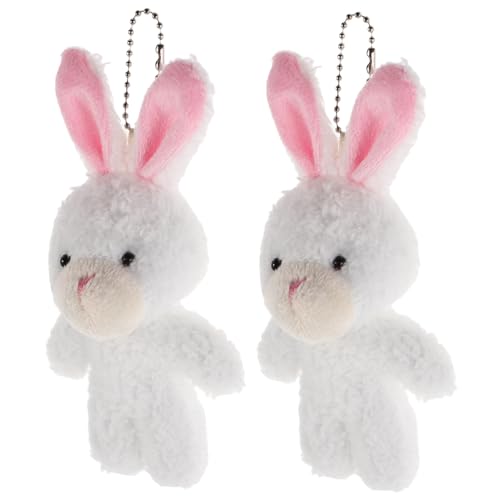 TOYANDONA 2Stücke Mini Plüsch Hasen Weiche Stofftiere für Puppenhaus Szenen Perfektes Kuscheltier für Weihnachts und Babypartys Sicher und Langlebig TOYANDONA 2Stücke Mini Plüsch Hasen Weiche Stofftiere für Puppenhaus Szenen Perfektes Kuscheltier für Weihnachts und Babypartys Sicher und Langlebig von TOYANDONA
