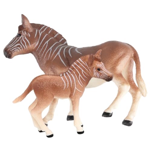 TOYANDONA 2Stücke Realistische Zebrass Figur aus Simuliertes Tiermodell für Kreative Dekoration und Lernspielzeug für Kinderzimmer und von TOYANDONA