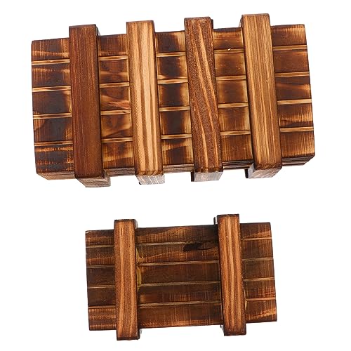 TOYANDONA 2Stücke Teaser Puzzle Würfel Geheimschubladen Box aus Holz für Rätselspielzeug für Kreative Köpfe TOYANDONA 2Stücke Teaser Puzzle Würfel Geheimschubladen Box aus Holz für Rätselspielzeug für Kreative Köpfe von TOYANDONA