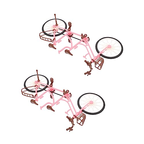 TOYANDONA 2Stücke Teiliges Kinderpuppenzubehör Doppelsitzer Fahrradspielzeug für Kreative Spiele Fördert Junge Mädchen Beziehungen und Verbessert Kooperation Langlebig und Farbenfroh TOYANDONA 2Stücke Teiliges Kinderpuppenzubehör Doppelsitzer Fahrradspielzeug für Kreative Spiele Fördert Junge Mädchen Beziehungen und Verbessert Kooperation Langlebig und Farbenfroh von TOYANDONA
