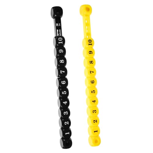 TOYANDONA 2stücke Tischfußball Zähler Für Standard Fußballtische Kompakte Punktetafel Mit Gelben Und Schwarzen Markierungen Für Tischfußball Und Andere Brettspiele TOYANDONA 2stücke Tischfußball Zähler Für Standard Fußballtische Kompakte Punktetafel Mit Gelben Und Schwarzen Markierungen Für Tischfußball Und Andere Brettspiele von TOYANDONA