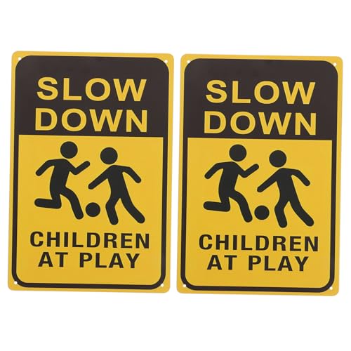 TOYANDONA 2Stücke Vorsicht Schild Sicherheitswarnschild für Straßen und Rasenflächen Langlebiges für Gemeinschaftsbereiche Unfallvermeidung TOYANDONA 2Stücke Vorsicht Schild Sicherheitswarnschild für Straßen und Rasenflächen Langlebiges für Gemeinschaftsbereiche Unfallvermeidung von TOYANDONA