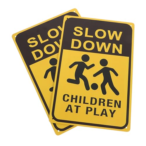 TOYANDONA 2Stücke Vorsicht Spielende Kindersicherheitswarnschild Wetterfestes Installieren für Straßen und Rasenflächen Erhöht die von Kindern TOYANDONA 2Stücke Vorsicht Spielende Kindersicherheitswarnschild Wetterfestes Installieren für Straßen und Rasenflächen Erhöht die von Kindern von TOYANDONA