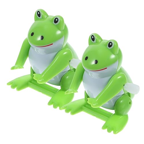 TOYANDONA 2er Set Aufziehspielzeug Frosch Mechanisches Froschspielzeug Für Lustige Spielzeuge Mit Uhrwerk Cartoon Frosch Figuren Ideale Für Kleine Tierliebhaber TOYANDONA 2er Set Aufziehspielzeug Frosch Mechanisches Froschspielzeug Für Lustige Spielzeuge Mit Uhrwerk Cartoon Frosch Figuren Ideale Für Kleine Tierliebhaber von TOYANDONA