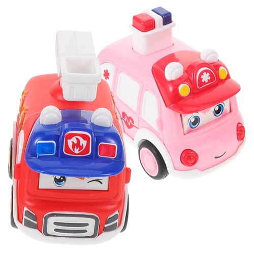 TOYANDONA 2er Set Drück Und Fahr Spielzeugautos Lustige Ambulanz Und Feuerwehr Für Sensomotorisches Lernspielzeug Für Kleinkinder Robustes Kunststoffspielzeug Für Aktives TOYANDONA 2er Set Drück Und Fahr Spielzeugautos Lustige Ambulanz Und Feuerwehr Für Sensomotorisches Lernspielzeug Für Kleinkinder Robustes Kunststoffspielzeug Für Aktives von TOYANDONA