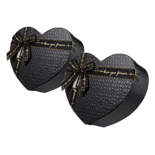 TOYANDONA 2er-box Herzförmige Geschenkbox Leere Pralinenschachteln Herzförmige Valentinsboxen Kleine Geschenkboxen Mit Deckel Schachteln Für Schokoladenschachteln Leer Black Papier TOYANDONA 2er-box Herzförmige Geschenkbox Leere Pralinenschachteln Herzförmige Valentinsboxen Kleine Geschenkboxen Mit Deckel Schachteln Für Schokoladenschachteln Leer Black Papier von TOYANDONA