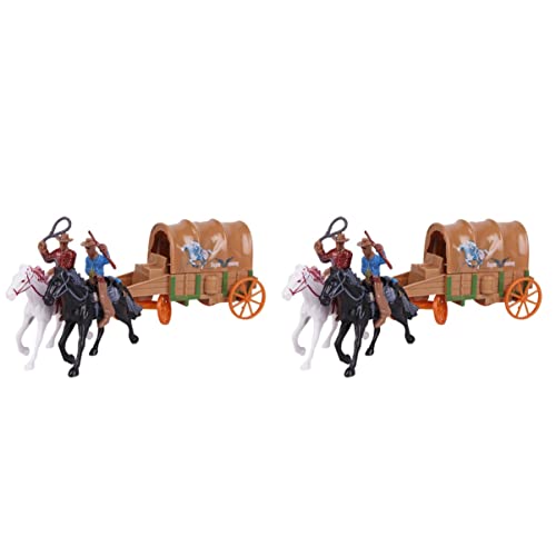 TOYANDONA 2sätze Kutsche Modell Mit Figuren Western Deko Für Kindergeburtstag Sammler Sicher Und Kinderfreundlich Für -themenpartys Lehrmittel TOYANDONA 2sätze Kutsche Modell Mit Figuren Western Deko Für Kindergeburtstag Sammler Sicher Und Kinderfreundlich Für -themenpartys Lehrmittel von TOYANDONA