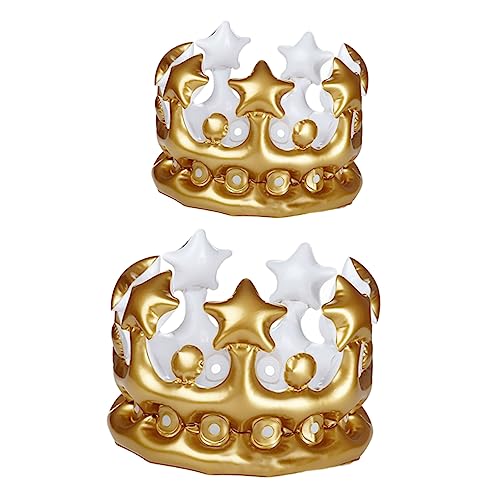 TOYANDONA 2st Aufblasbare Pvc-spielzeuge Aufblasbare Tiaras Krone Anziehen Kronenstütze Krone Kostüm Girlande Geburtstag Königskronen Kostüm Königskrone Aufblasbare Kostüme Königlich Golden TOYANDONA 2st Aufblasbare Pvc-spielzeuge Aufblasbare Tiaras Krone Anziehen Kronenstütze Krone Kostüm Girlande Geburtstag Königskronen Kostüm Königskrone Aufblasbare Kostüme Königlich Golden von TOYANDONA