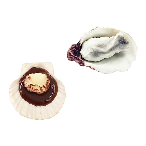 TOYANDONA 2st Austern-jakobs-Modell Simulation Frische Auster Realistische Muschelmodelle Esstisch Ornamente Lebendige Frische Austernstütze Schaufensterdekorationen Plastikmuschel PVC TOYANDONA 2st Austern-jakobs-Modell Simulation Frische Auster Realistische Muschelmodelle Esstisch Ornamente Lebendige Frische Austernstütze Schaufensterdekorationen Plastikmuschel PVC von TOYANDONA