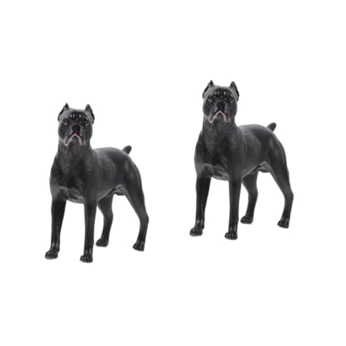 TOYANDONA 2st Cane Corso-Modell Hunde-sammelfigur Spielset Mit Tierspielzeug Welpenmodell Bulldogge Hundefigur Bulldogge-hundestatue Stehende Hundestatue Labrador Spielzeughund Kind Plastik von TOYANDONA