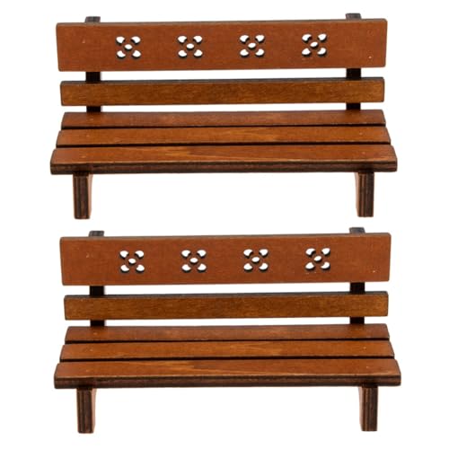 TOYANDONA 2st Dekorative Miniaturszenen-Ornamente Zaundekoration Miniatur-zubehör Figuren Miniatur-parkbank Gitter Miniatur-puppenhaus Pflanzt Blumen Miniaturen Mini Möbel Light Brown Holz TOYANDONA 2st Dekorative Miniaturszenen-Ornamente Zaundekoration Miniatur-zubehör Figuren Miniatur-parkbank Gitter Miniatur-puppenhaus Pflanzt Blumen Miniaturen Mini Möbel Light Brown Holz von TOYANDONA