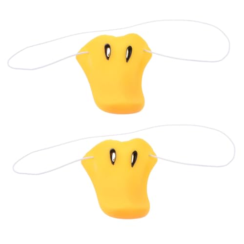 TOYANDONA 2st Entennase Fuchsmaske Aufblasbares Hai-kostüm Gans Rote Nase Kaninchen Dinosaurier Tierschnabelmund Zähneklappern Aufziehspielzeug Entenschnabel Große Nase Vinyl Yellow TOYANDONA 2st Entennase Fuchsmaske Aufblasbares Hai-kostüm Gans Rote Nase Kaninchen Dinosaurier Tierschnabelmund Zähneklappern Aufziehspielzeug Entenschnabel Große Nase Vinyl Yellow von TOYANDONA