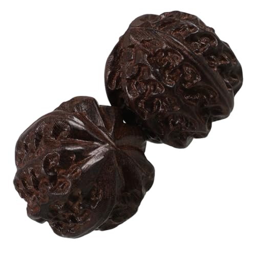TOYANDONA 2st Fitness-Handball Fingerübungsball Handbälle Für Übung Fitness-handbälle Fingergriffball Gymnastikball Für Die Hände Handstärkungsgeräte Übungsbälle Handübung Holz Light Brown von TOYANDONA