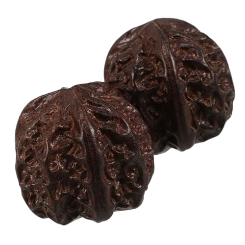 TOYANDONA 2st Fitness-Handball Massage-handwerkzeug Handstärkungsgeräte Handbälle Für Übung Massageball Gymnastikball Für Die Hände Übungsbälle Fingerübungsball Handübung Light Brown Holz von TOYANDONA