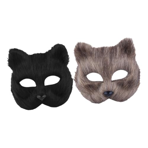 TOYANDONA 2st Fuchs Maske Masken-cosplay Fuchsmaske Maskenpaar Halloween-party-cosplay Halloween Gruseliger Plüsch Volles Kostüm Katzenschwanz Kostüm Wolfsmaske Halloween-katze Flanell TOYANDONA 2st Fuchs Maske Masken-cosplay Fuchsmaske Maskenpaar Halloween-party-cosplay Halloween Gruseliger Plüsch Volles Kostüm Katzenschwanz Kostüm Wolfsmaske Halloween-katze Flanell von TOYANDONA