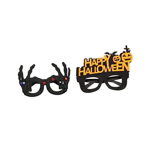 TOYANDONA 2stücke Halloween Brillen Mit Kreativen Designs Für Kostüme Spaßige Party Accessoires Für Halloween Und Themenfeiern von TOYANDONA