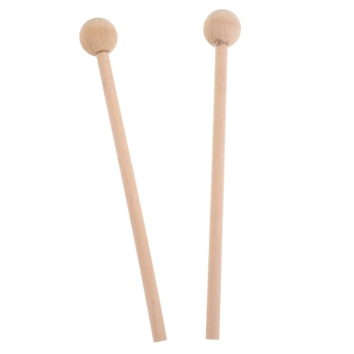 TOYANDONA 2st Hammer Weiche Trommelstöcke Xylophon-schläger Holz-ersatzstab Schlägel Für Glockenkits Trommelschlägel Percussion Drumsticks Für Kleinkinder Paukenschlägel Beige Hölzern TOYANDONA 2st Hammer Weiche Trommelstöcke Xylophon-schläger Holz-ersatzstab Schlägel Für Glockenkits Trommelschlägel Percussion Drumsticks Für Kleinkinder Paukenschlägel Beige Hölzern von TOYANDONA