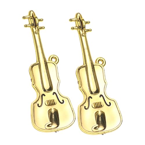 TOYANDONA 1:12 Mini Violine Spielzeug Für Puppenhaus Weihnachten Ornamente Musical Instrument Miniaturen von TOYANDONA