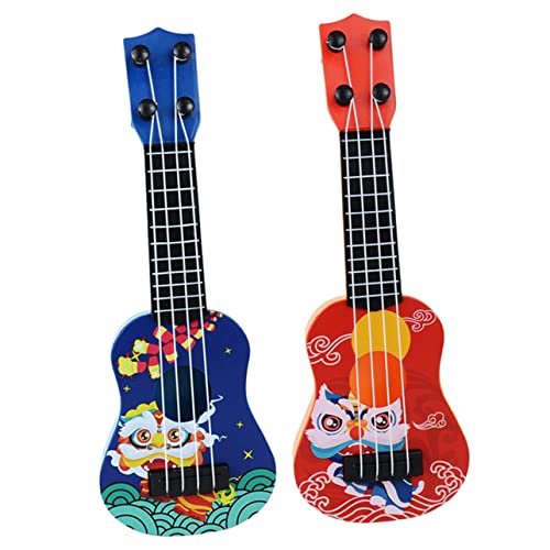TOYANDONA 2st Mini-Gitarre Kindergitarren Für Jungen Kleinkindgitarre Aus Kunststoff Spielzeuggitarre Für Kleinkinder 1-3 Kleinkindgitarre 2 Jahre Alt Akustikgitarre Für Abs von TOYANDONA