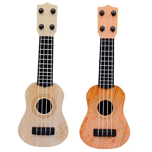 TOYANDONA 2st Mini-Ukulele Pädagogische Gitarre Für Kinderspielzeug Gitarrenspielzeug Gitarrenmodell Für Musikalisches Lernspielzeug Für Kleinkind Gitarre Plastik von TOYANDONA