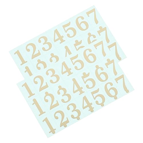 TOYANDONA 2st Phonetische Aufkleber Hinweisaufkleber Für Zungentrommel Große Zungentrommel-notenaufkleber Ätherische Trommelzubehör Percussion-zubehör Zungentrommel-Aufkleber Plastik Golden von TOYANDONA