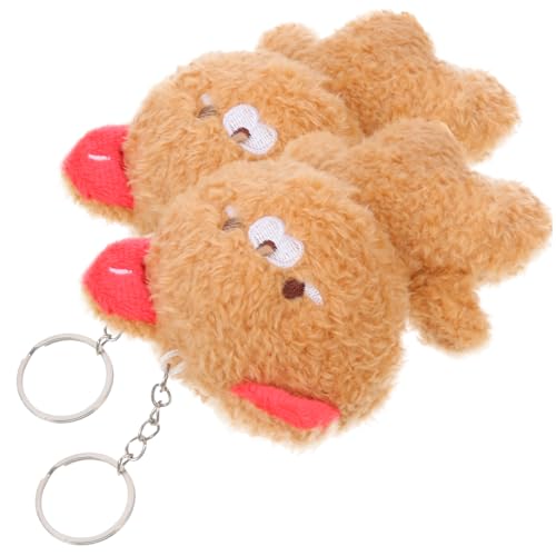 TOYANDONA 2st Plüsch Bär Anhänger Tragen Plüschbärenanhänger Cartoon-bär-Puppe Kleine Bärenpuppe Ausgestopfte Bärenpuppe Bärenverzierung Hängende Bärenpuppe Pp Baumwolle von TOYANDONA