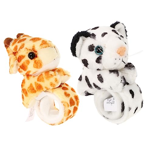 TOYANDONA 2st Pop-Kreis-Armband Party-schnappschüsse Partyartikel Für Kinderarmbänder Masse Kuscheltiere Gefälligkeiten Für Themenpartys Schnapparmband Kinderarmband Flanell von TOYANDONA