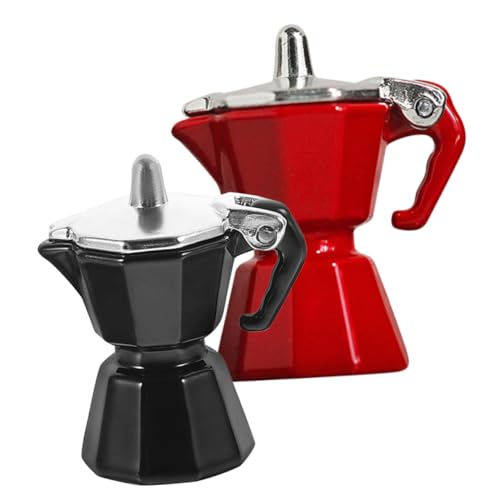TOYANDONA 2stücke Miniatur Kaffee Pot Mini Kaffee Töpfe Für Miniatur Küchenausstattung Für Rollenspiele Für von TOYANDONA