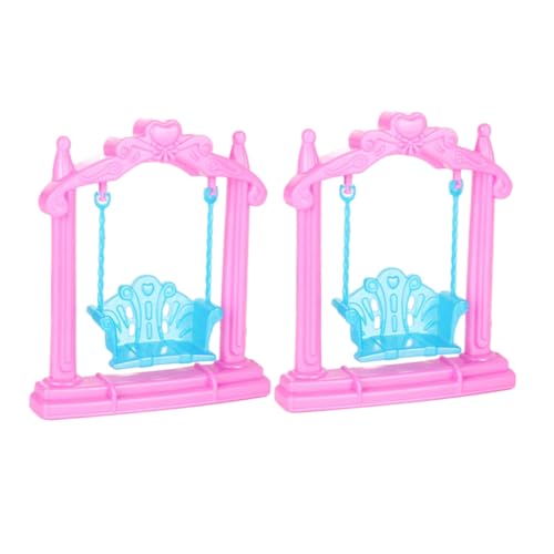 TOYANDONA 2st Puppenhausschaukel Kleine Schaukelbank Mini-schaukelspielzeug Miniatur-schaukelspielzeug Puppenhaus-hängematte Puppenhaus-terrassenschaukel Plastik Rosa Ornament Die Schaukel TOYANDONA 2st Puppenhausschaukel Kleine Schaukelbank Mini-schaukelspielzeug Miniatur-schaukelspielzeug Puppenhaus-hängematte Puppenhaus-terrassenschaukel Plastik Rosa Ornament Die Schaukel von TOYANDONA