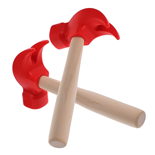 TOYANDONA 2st Spielzeughammer Für Kinderhammer, Die Hämmer Hämmern Lustige Spielsachen Gefälschter Hammer Hammerspielzeug Kinderspielzeug Holz Rot TOYANDONA 2st Spielzeughammer Für Kinderhammer, Die Hämmer Hämmern Lustige Spielsachen Gefälschter Hammer Hammerspielzeug Kinderspielzeug Holz Rot von TOYANDONA