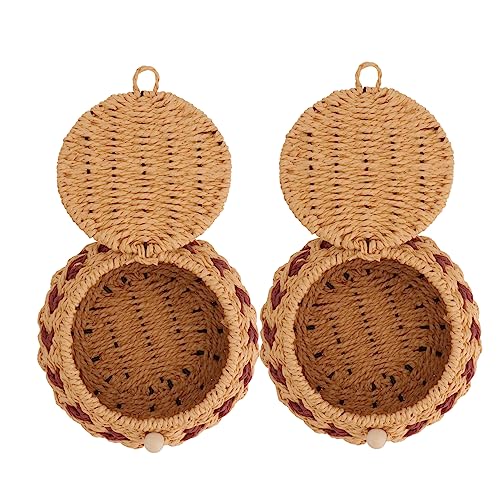 TOYANDONA 2st Strohtopf Go Schlüsselschale Aus Rattan Für Den Eingangstisch Game-of-go-Container Spielschüsseln Gehen Weidenkorb Bratpfanne Mini-go-Schach Gewebter Schachbehälter Brown Gras TOYANDONA 2st Strohtopf Go Schlüsselschale Aus Rattan Für Den Eingangstisch Game-of-go-Container Spielschüsseln Gehen Weidenkorb Bratpfanne Mini-go-Schach Gewebter Schachbehälter Brown Gras von TOYANDONA