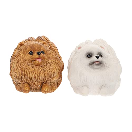 TOYANDONA 2st Tiermodell Die Hund Lehrmittel Für Tiere Unterrichtshilfe Für Tiere Kinderdekor Tiergeschenk Für Desktop-kleines Harz von TOYANDONA