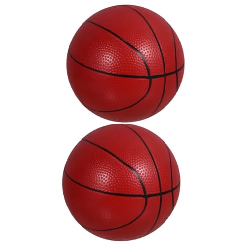 TOYANDONA 2St Vinyl-Basketball Kinderspielzeug spaß neujahrs Geschenk federnde Bälle Hüpfball für Kinder Elastizitätsballspielzeug elastisch Spielzeugball Bunte Kugel der Ball Sprungball PVC von TOYANDONA