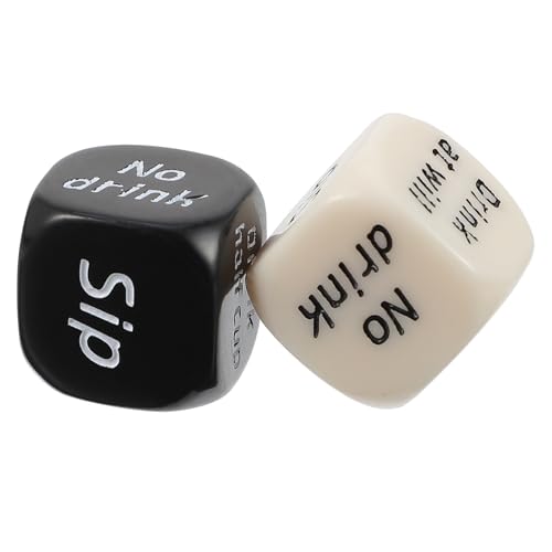 TOYANDONA 2st Wein Würfel Becher Und Bälle Party Bier Trinken Spielwürfel Unterhaltungswürfel Für Erwachsene Spiel Würfeln Spiel Rollenden Entscheider Acryl in Umweltqualität von TOYANDONA