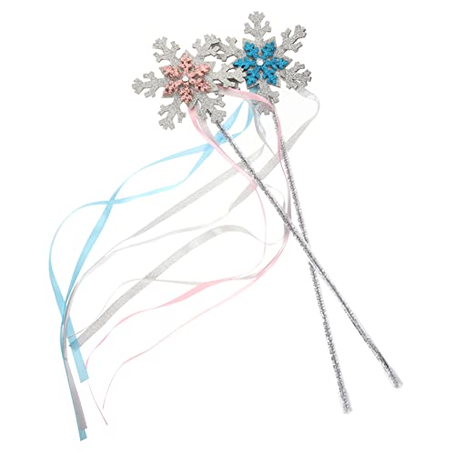 TOYANDONA Schneeflocken-partygeschenke 2 Stück Inspiriert Von Feenstäben Für Jungen Und Mädchen Anziehspielzeug Für Geburtstage von TOYANDONA