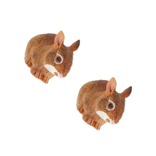 TOYANDONA 2stücke Rabbit Home Decor Miniatur Tierfigur Kunststoff Realistisches Kaninchen Für Schreibtischdekoration Lernspielzeug Für Junge Mädchen Für Und Deko-Fans TOYANDONA 2stücke Rabbit Home Decor Miniatur Tierfigur Kunststoff Realistisches Kaninchen Für Schreibtischdekoration Lernspielzeug Für Junge Mädchen Für Und Deko-Fans von TOYANDONA