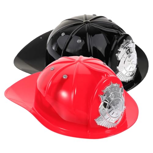 TOYANDONA 2stücke Teiliges Mädchen Feuerwehrmann Cosplay Helm Rote Und Schwarze Feuerwehrmütze Für Mädchen Perfektes Kostümzubehör Für Rollenspiele Und Feuerwehr-themenpartys TOYANDONA 2stücke Teiliges Mädchen Feuerwehrmann Cosplay Helm Rote Und Schwarze Feuerwehrmütze Für Mädchen Perfektes Kostümzubehör Für Rollenspiele Und Feuerwehr-themenpartys von TOYANDONA