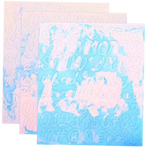 TOYANDONA 3 Blätter Alphabet-Aufkleber Postfachbriefe Im Freien Aufkleber Buchstaben Selbstklebender Briefkastenaufkleber Briefkasten Aufkleber Flaschenaufkleber Buchstaben Aufkleben von TOYANDONA