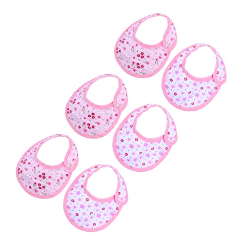 TOYANDONA 3 Lätzchen Für Puppenkleidung Puppenlätzchen Zubehör Mädchen Windeln 18 Puppenkleider Und Accessoires Speichel Babypuppenkleidung Sabbernde Lätzchen Abs Stoff Rosa von TOYANDONA