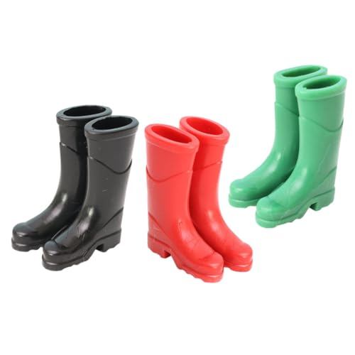 TOYANDONA 3 Paare Mini-puppenhaus-Regenstiefel Miniaturen Figur Puppenstiefel Mini-spielzeughaus-verzierung Kinderspielzeug Simuliert Mini-hausornamente Plastik TOYANDONA 3 Paare Mini-puppenhaus-Regenstiefel Miniaturen Figur Puppenstiefel Mini-spielzeughaus-verzierung Kinderspielzeug Simuliert Mini-hausornamente Plastik von TOYANDONA