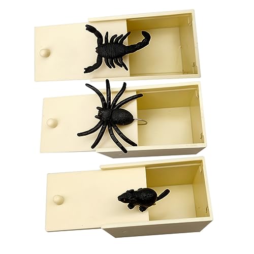 TOYANDONA 3 Pcs Box Halloween Manipulative Requisiten Streich Boxen Beige Kunststoff TOYANDONA 3 Pcs Box Halloween Manipulative Requisiten Streich Boxen Beige Kunststoff von TOYANDONA