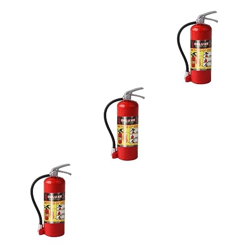 TOYANDONA 3 STK Feuerlöscher-Modell dekorativer Feuerlöscher Spielzeuge RC-Autos gefälschter Feuerlöscher das Spielzeug das Rote Feuerlöscher-Spielzeug rc Auto feuerlöscher Mini schmücken von TOYANDONA